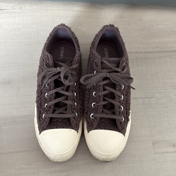 Converse Platform Low Cozy Sherpa Sneakers - Picture 6 of 8